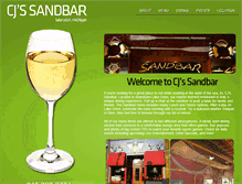 Tablet Screenshot of cjssandbar.com